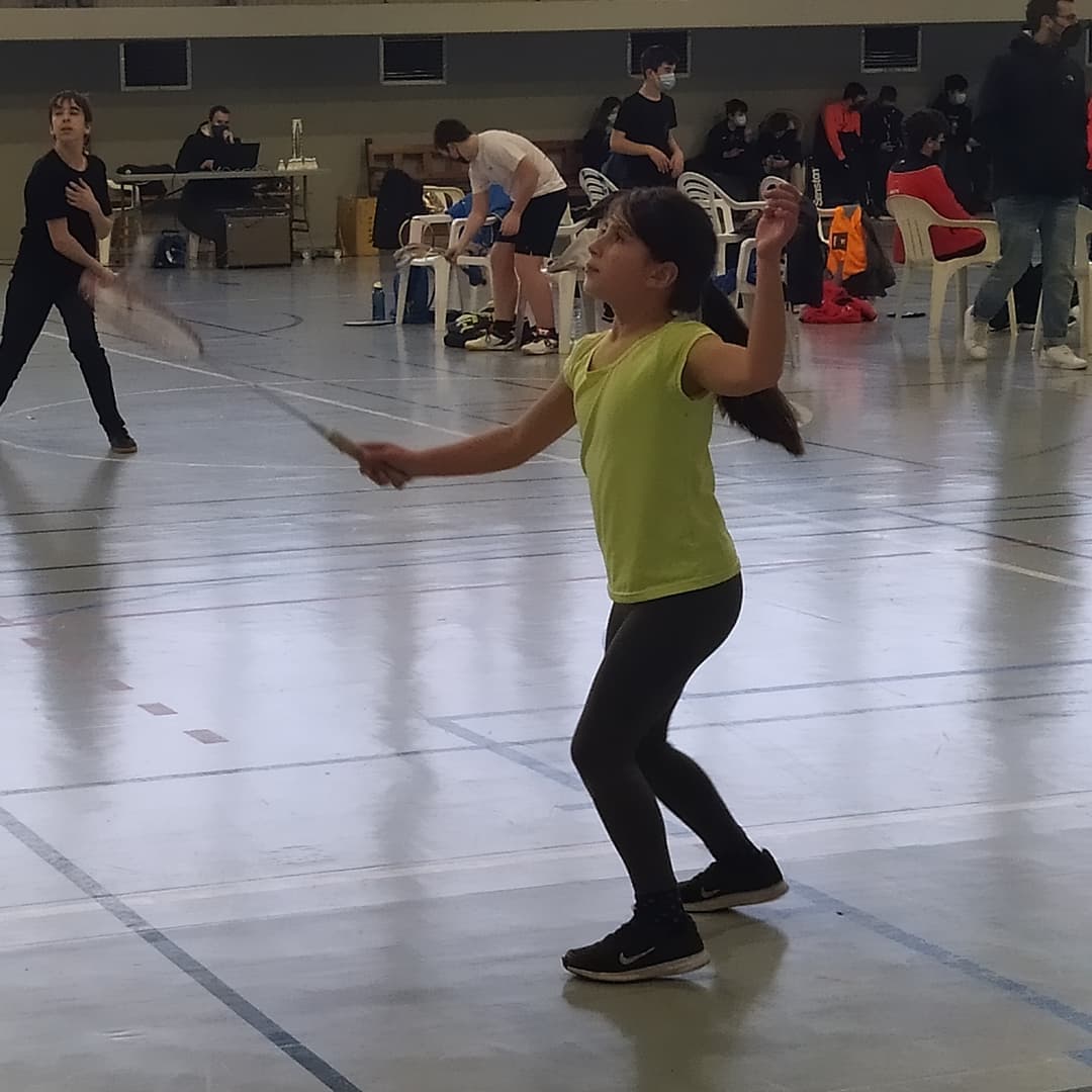 Súper campeona Gimena ,💪💪🏸❤️ "cómo aprende" "somos una gran familia"…
